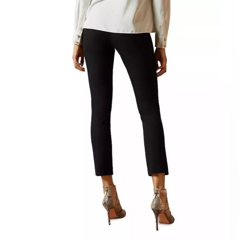 NWOT Ted Baker Women Slit Hem Skinny Pants Black Size 4 US 8-10 - Picture 2 of 7